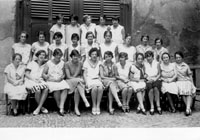 Gruppenfoto des Jahrganges 1921 - 1929 des Stdtischen Reform-Realgymnasiums in Graz (ehemaliges Mdchenlyzeum)