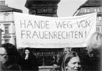 Demonstration zum Internationalen Frauentag in Graz - 2000