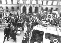 Demonstration zum Internationalen Frauentag in Graz - 1984